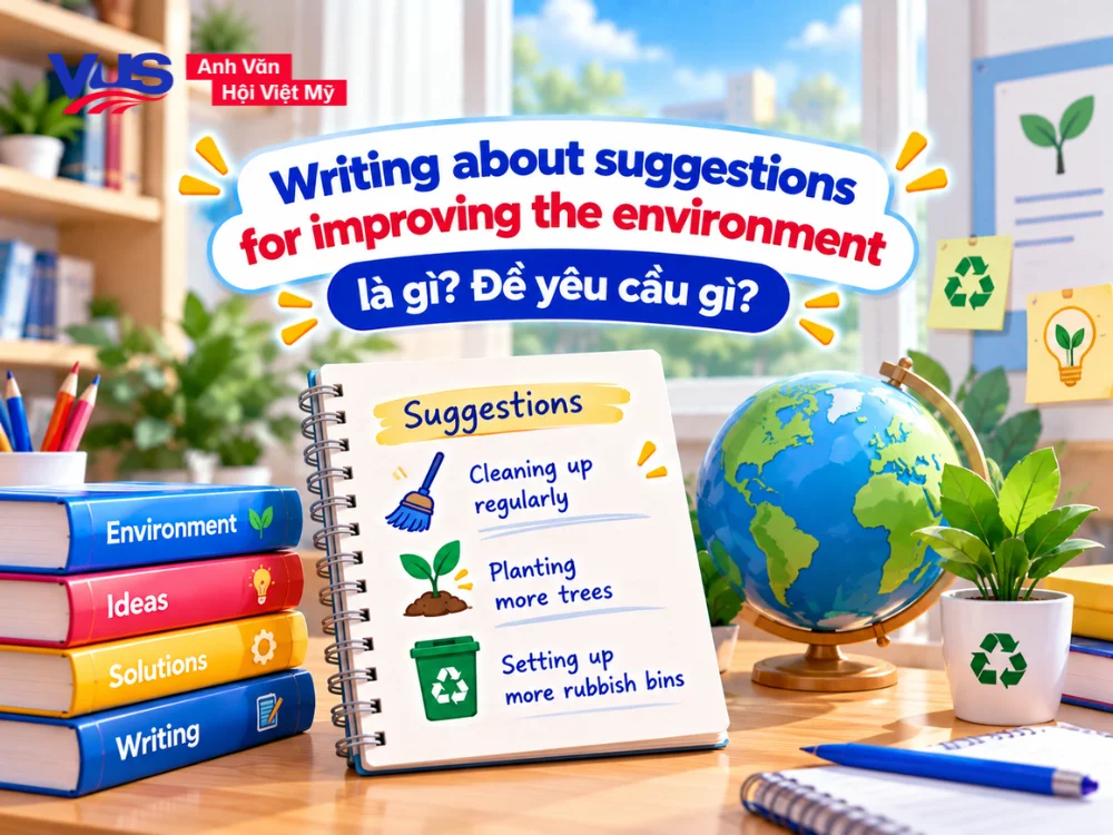 Tổng quan & y&ecirc;u cầu dạng b&agrave;i Writing: Suggestions for improving the environment