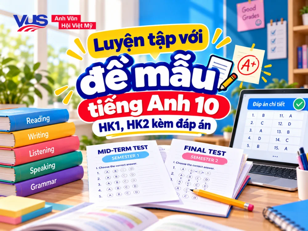 Luyện tập với đề mẫu Tiếng Anh 10